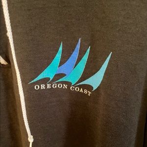Made in USA Oregon Coast Black Sail Sweatshirt